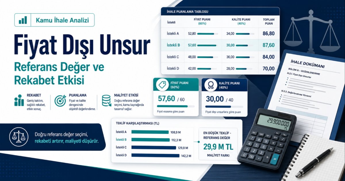 Kamu İhalelerinde Fiyat Dışı Unsur (FDU) Etkisi ve Uygulama Sorunları