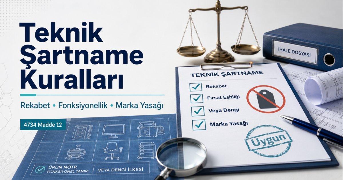 Teknik Şartnameye Hakim Olan Kurallar