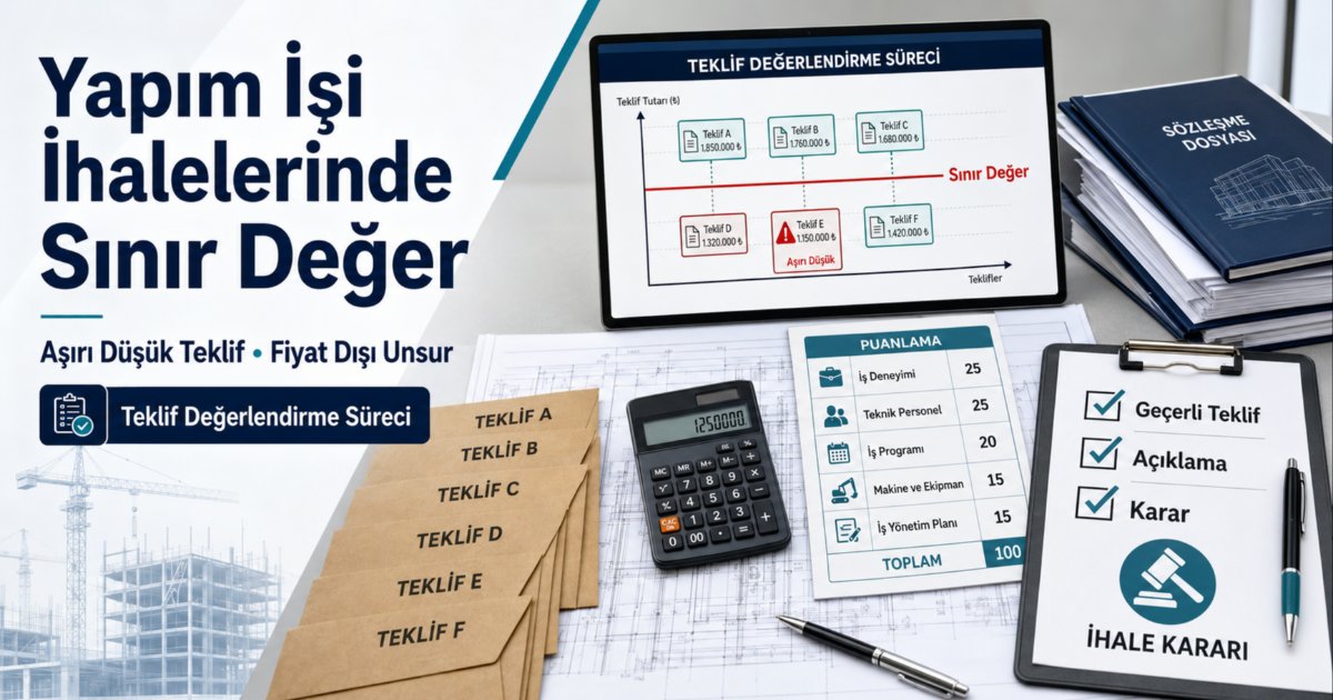 pım İşi İhalelerinde Sınır Değer ve Fiyat Dışı Unsur Akış Şeması