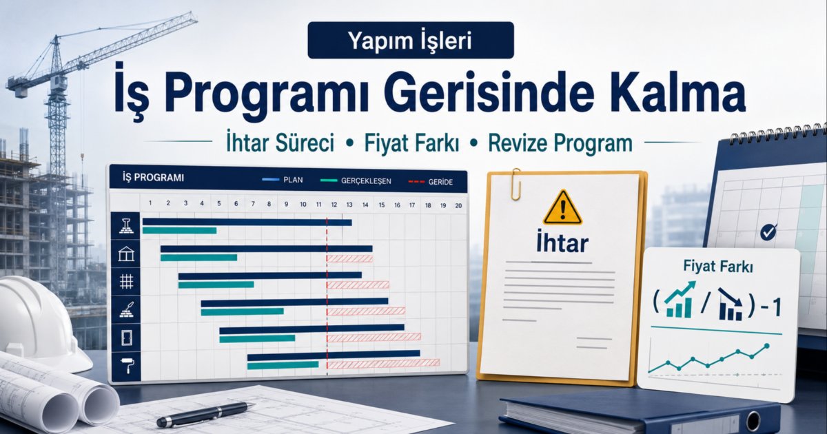 Yapım İşlerinde İş Programı Gecikmesi, İhtar ve Fiyat Farkı Etkileri