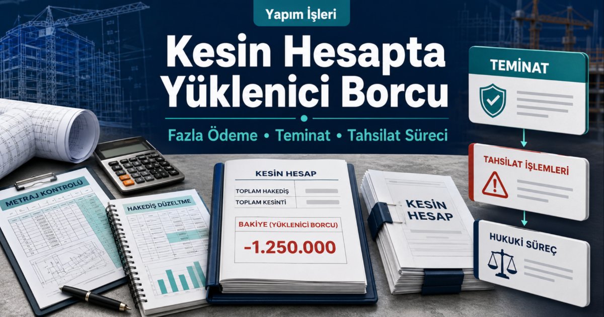 Kesin Hesapta Yüklenici Borçlu Çıkarsa Ne Olur?